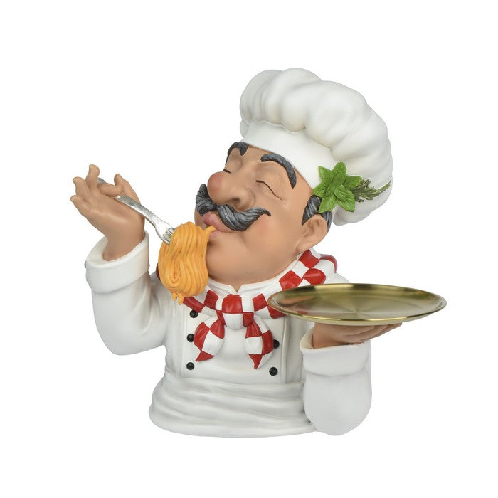 Statua Chef decorativa in poliresina