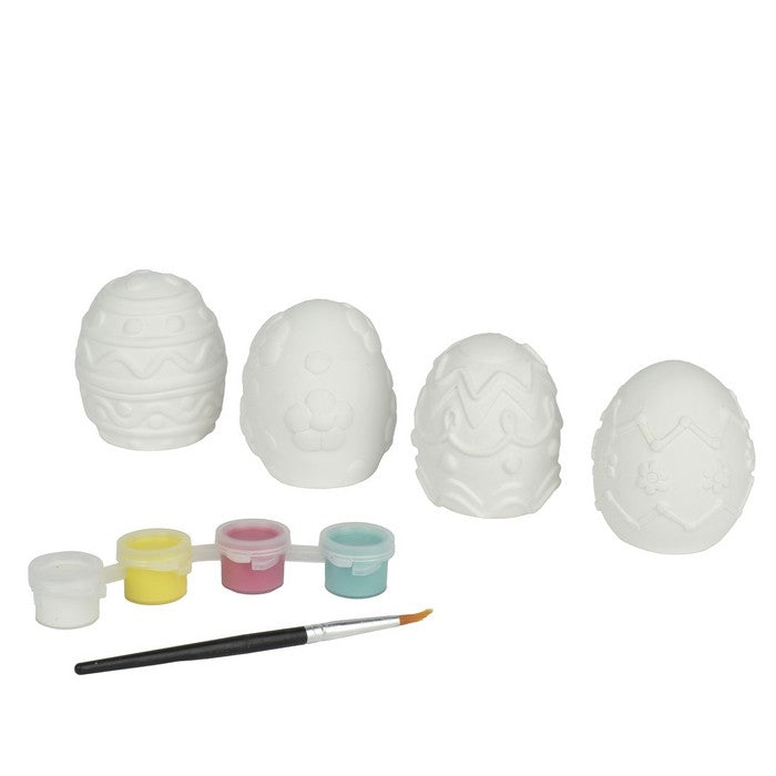 Set per dipingere uova pasquali in gesso