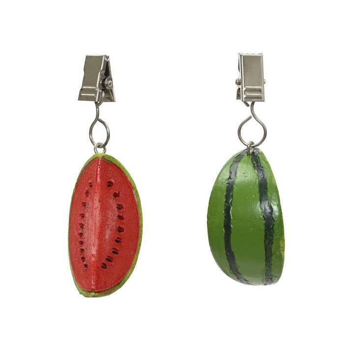 Set 4 fermacarte decorativi a forma di anguria