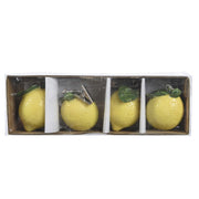 Set 4 fermacarte decorativi a forma di limone