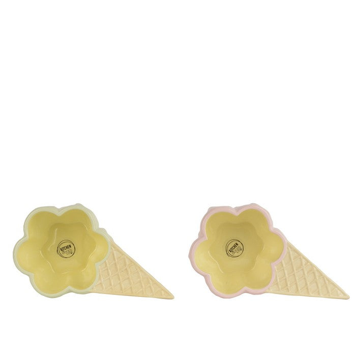 Ciotola a forma di cono gelato in dolomite 20 cm