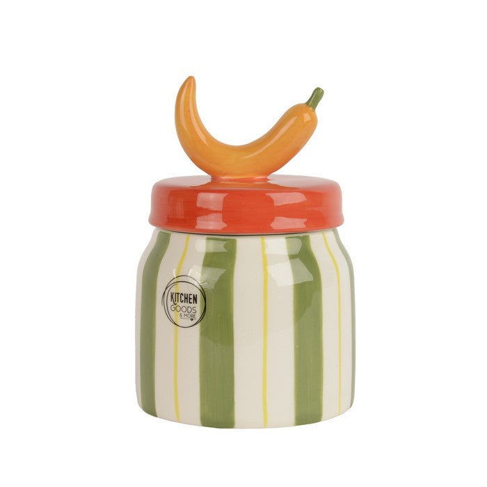 Barattolo per conserve in dolomite con peperoncino