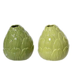 Vaso in porcellana a forma di carciofo 11 cm