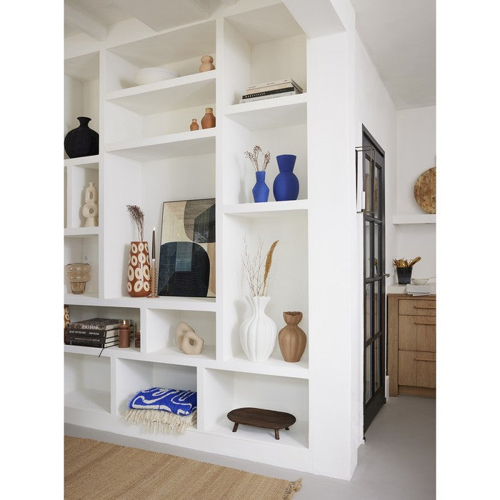 Vaso in dolomite decorativo bianco 39 cm