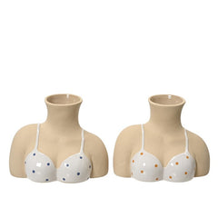 Vaso busto femminile per decorazione 16 cm