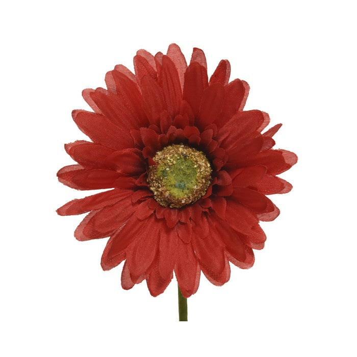 Fiore di gerbera artificiale per decorazione in poliestere 50 cm
