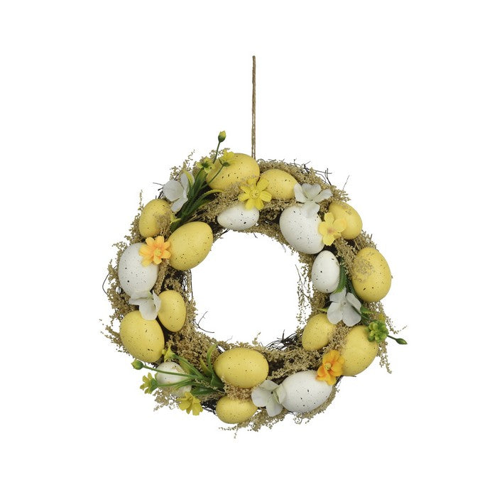 Ghirlanda per decorazione pasquale con uova 38 cm