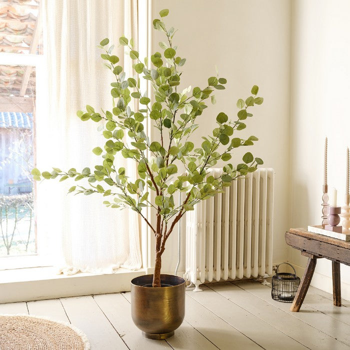 Pianta artificiale di eucalipto in vaso 150 cm