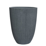 Fioriera tonda effetto cemento in plastica Lennox