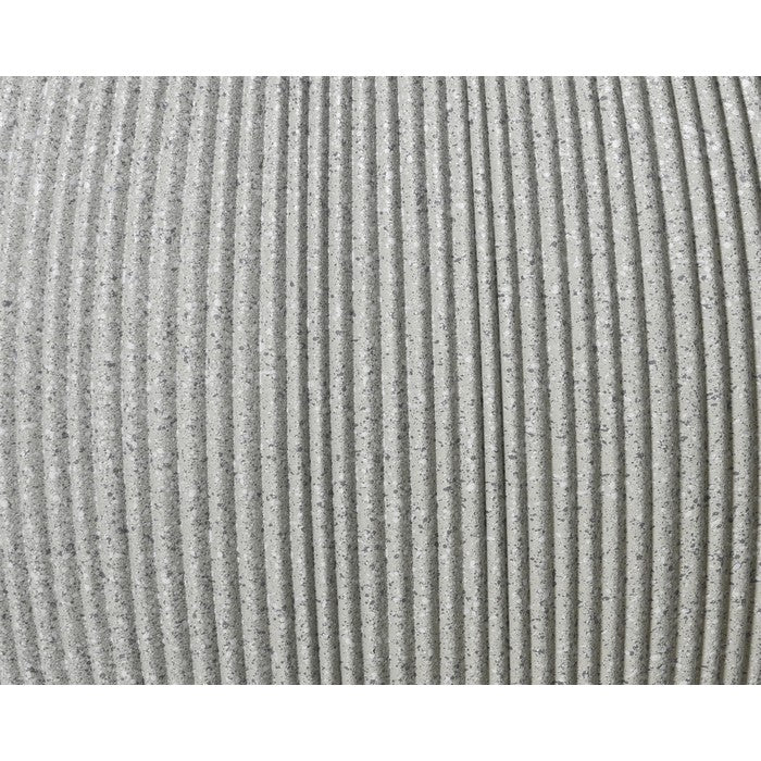 Fioriera tondeggiante effetto cemento in plastica Lennox