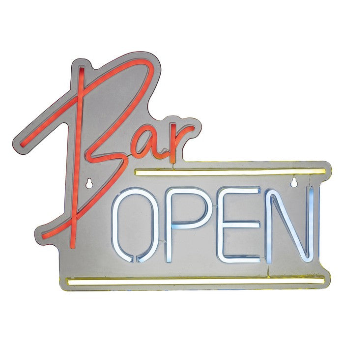 Insegna luminosa neon LED alimentazione USB - Bar Open