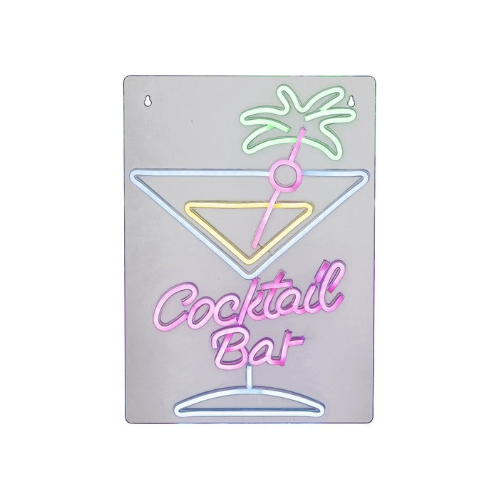 Insegna luminosa neon LED alimentazione USB - Cocktail Bar