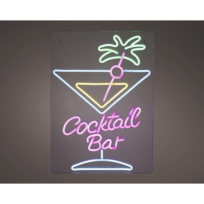 Insegna luminosa neon LED alimentazione USB - Cocktail Bar