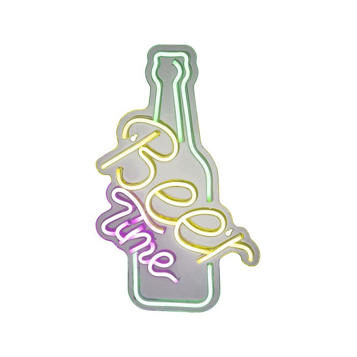 Insegna luminosa neon LED alimentazione USB - Beer Time