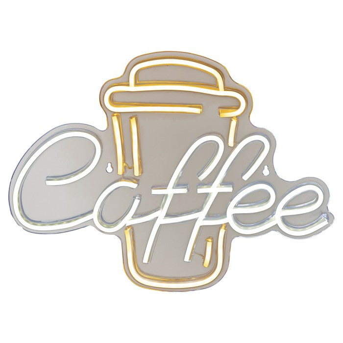 Insegna luminosa neon LED alimentazione USB - Coffee