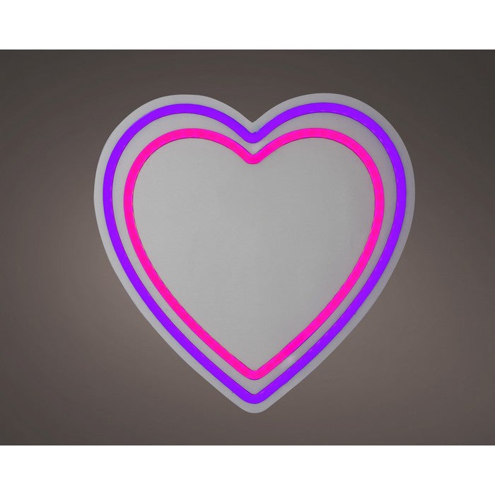 Insegna luminosa neon LED alimentazione USB - Cuore