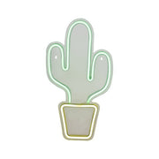 Insegna luminosa neon LED alimentazione USB - Cactus