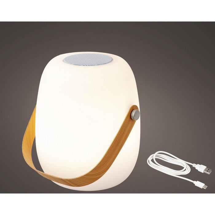 Lampada LED da esterno con speaker bluetooth a batteria