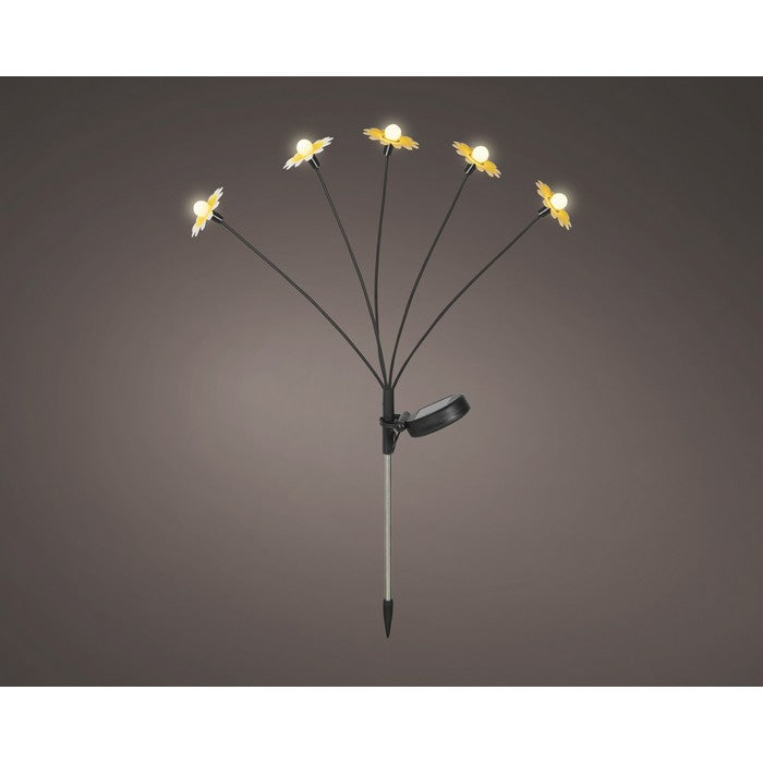 Pick da giardino con girasole LED a luce solare 60 cm