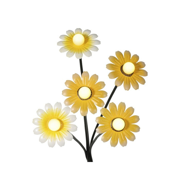 Pick da giardino con girasole LED a luce solare 60 cm