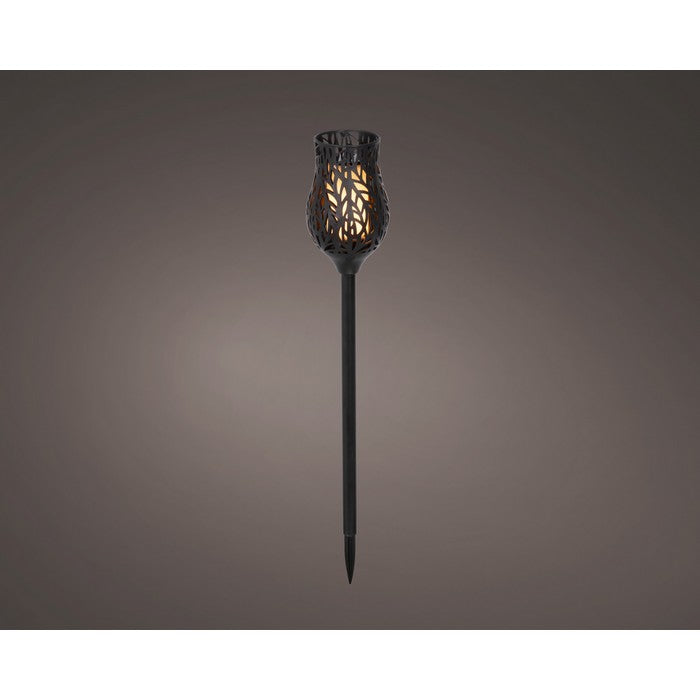 Pich con torcia LED effetto fiamma a luce solare