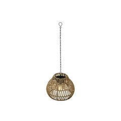 Lampada a sospensione in rattan con LED a luce solare 58 cm