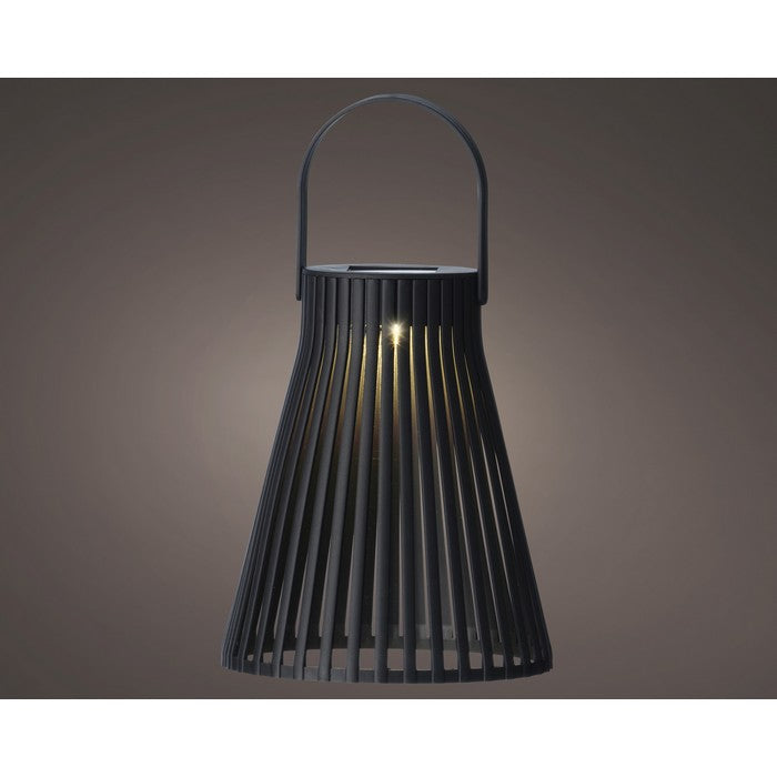 Lanterna tonda in plastica con LED a luce solare