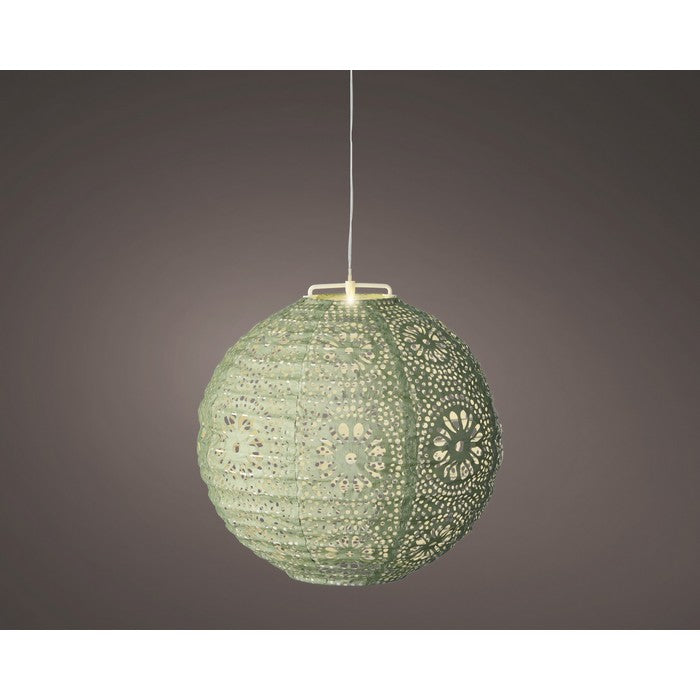 Lampada tonda a sospensione con LED a luce solare 25 cm