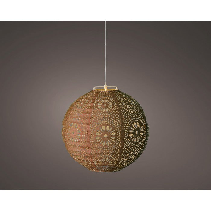 Lampada tonda a sospensione con LED a luce solare 25 cm