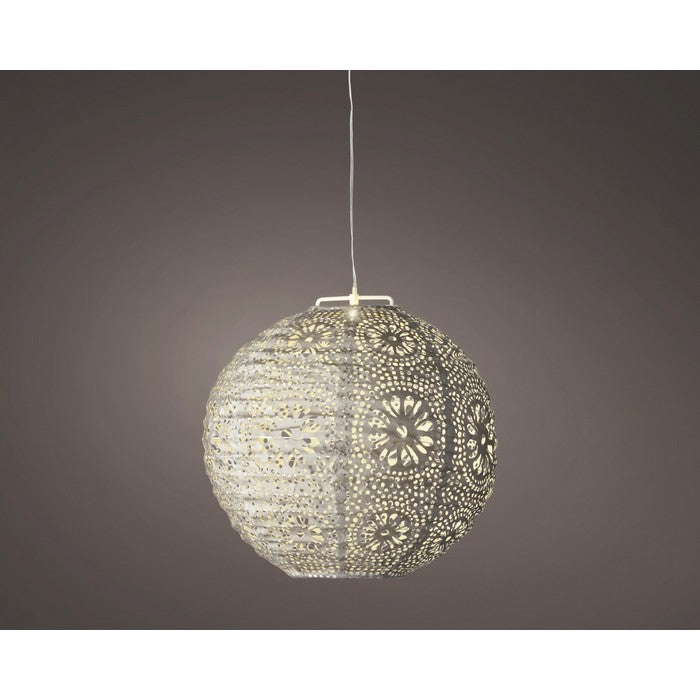 Lampada tonda a sospensione con LED a luce solare 25 cm