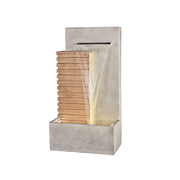 Fontana decorativa da parete effetto cemento stile moderno  52 cm