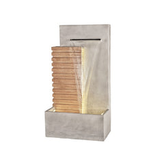 Fontana decorativa da parete effetto cemento stile moderno  52 cm