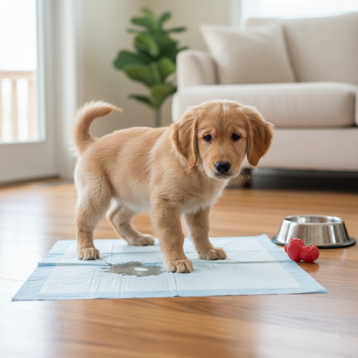 Confezione 100 tappetini assorbenti per animali domestici 60x90 cm con angoli adesivi