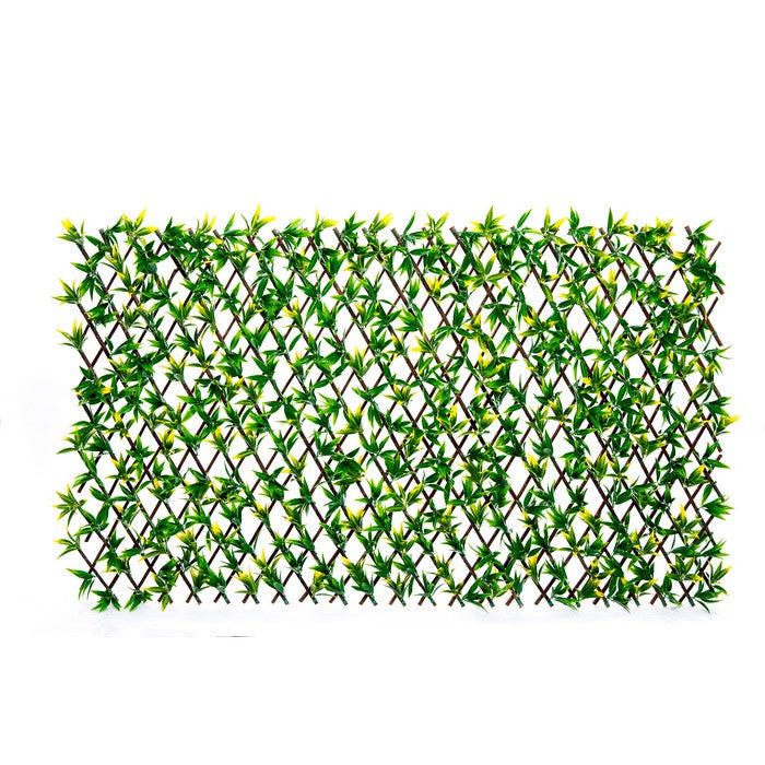 Siepe Artificiale con foglie verdi 100x200 cm - Podocarpus