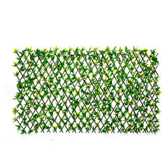 Siepe Artificiale con foglie verdi 100x200 cm - Podocarpus