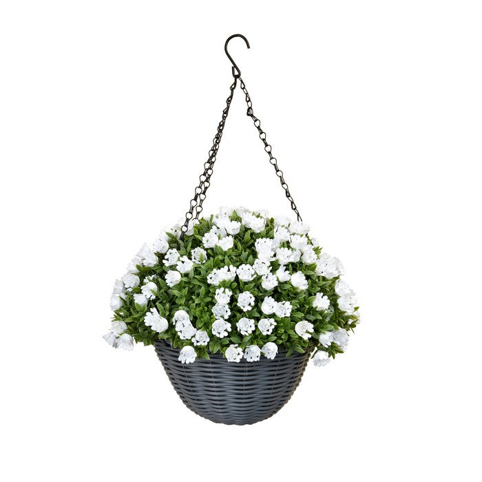 Vaso da appendere con fiori artificiali - Rose