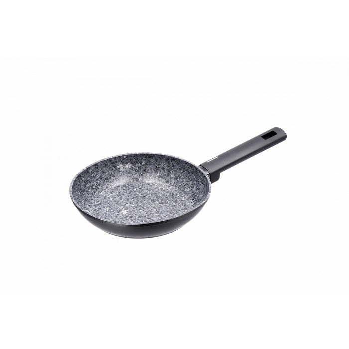 Padella Quadrata Antiaderente 25,4 Cm In Alluminio Pressofuso - Set Con Coperchio, Spatola In Legno E Spugna Di Luffa - Senza PFAS
