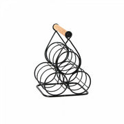 Portabottiglie industrial in metallo 3 posti