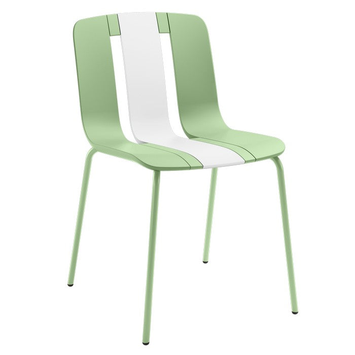 Sedia moderna da giardino in polipropilene, fiberglass e metallo - Sunny