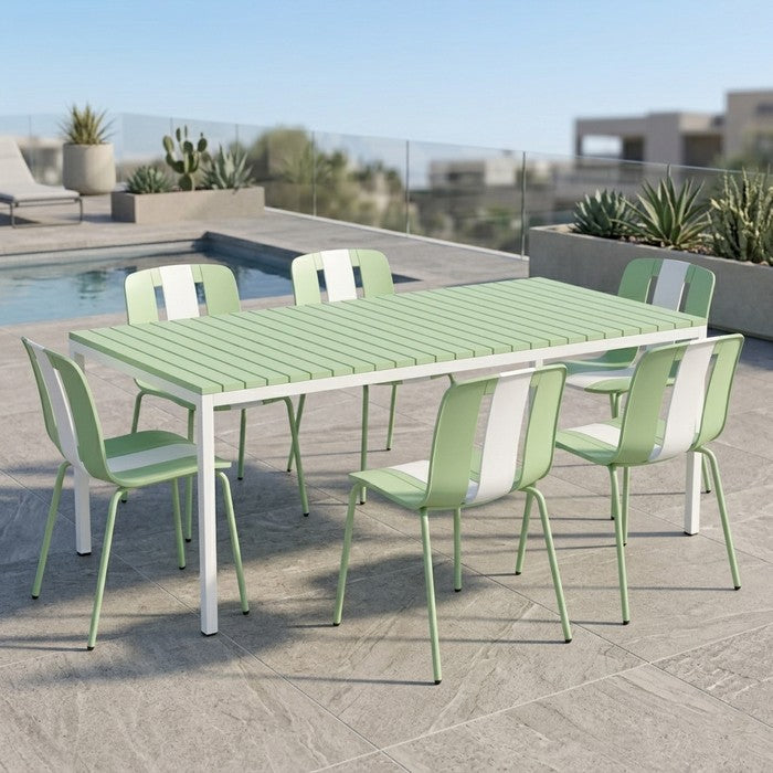 Sedia moderna da giardino in polipropilene, fiberglass e metallo - Sunny