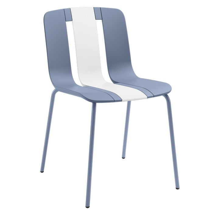 Sedia moderna da giardino in polipropilene, fiberglass e metallo - Sunny