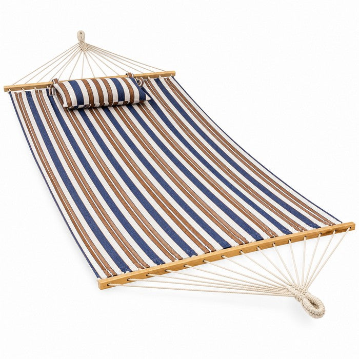 Amaca da giardino in cotone con cuscino 200x150 cm