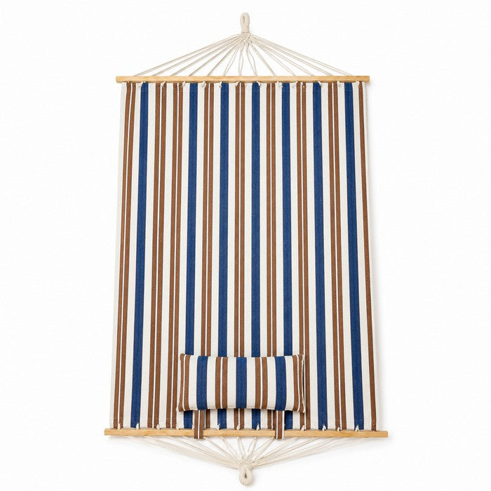 Amaca da giardino in cotone con cuscino 200x150 cm