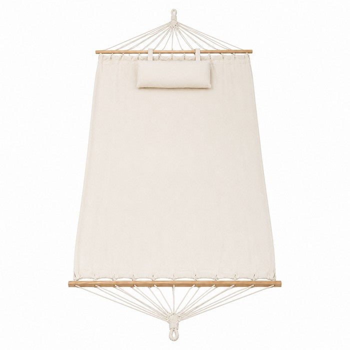Amaca da giardino in cotone con cuscino 200x150 cm