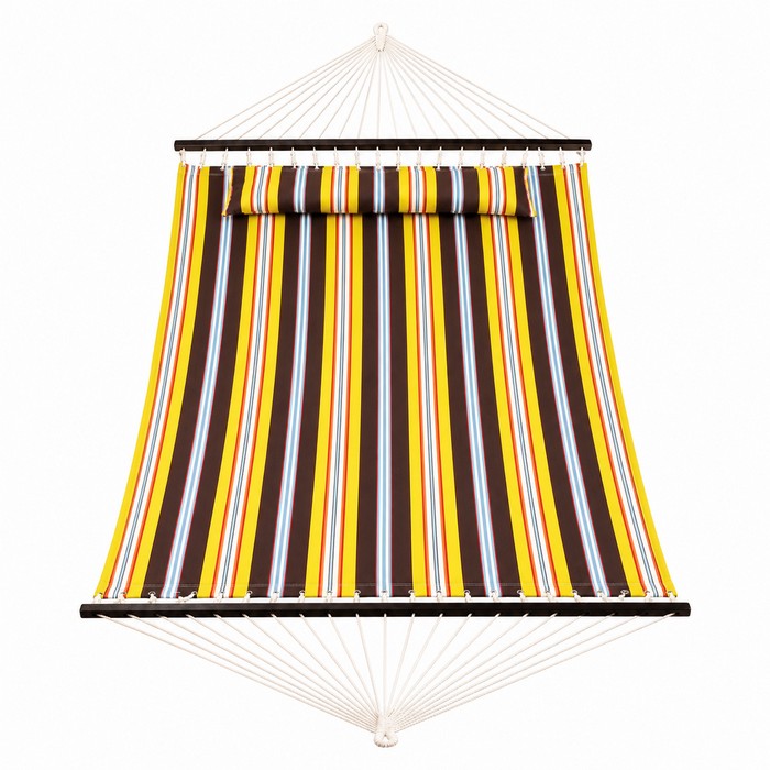 Amaca da giardino in poliestere imbottito con cuscino 200x140 cm