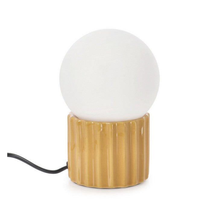 Lampada sferica da tavolo con base in ceramica 18 cm - Yldis