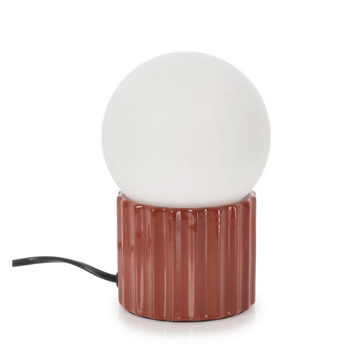 Lampada sferica da tavolo con base in ceramica 18 cm - Yldis