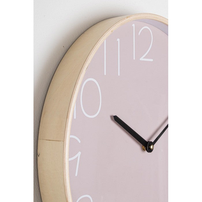Orologio da parete moderno con bordo in legno 41 cm - Lorens
