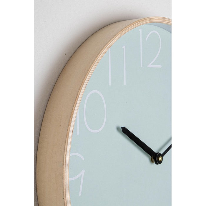 Orologio da parete moderno con bordo in legno 41 cm - Lorens