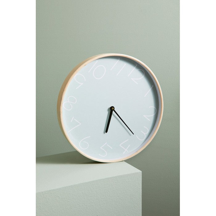 Orologio da parete moderno con bordo in legno 41 cm - Lorens
